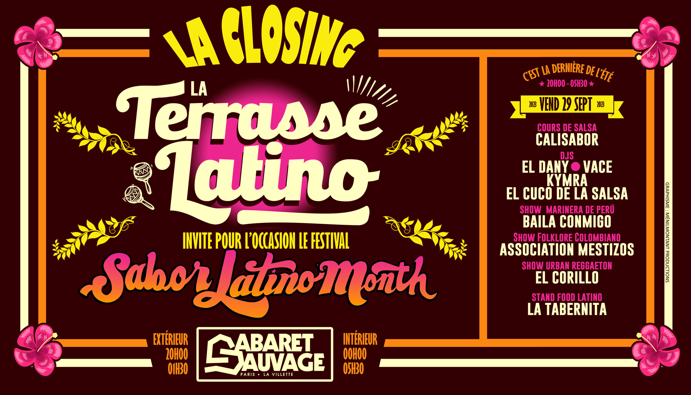 Closing Terrasse Latino Du Cabaret Sauvage 29 Septembre 2023 Cover