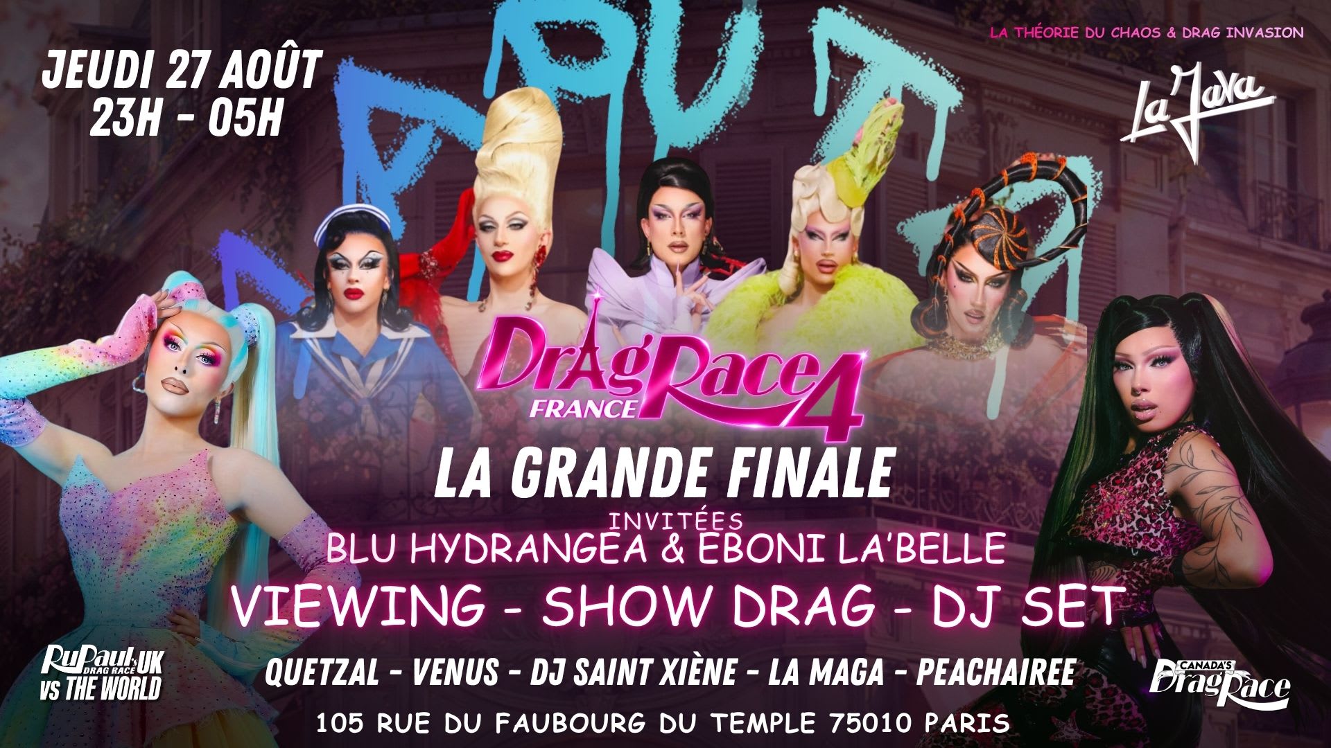 Viewing Finale Drag Race Fr S4 + Lapüta : Cabaret Hyperpop Cover