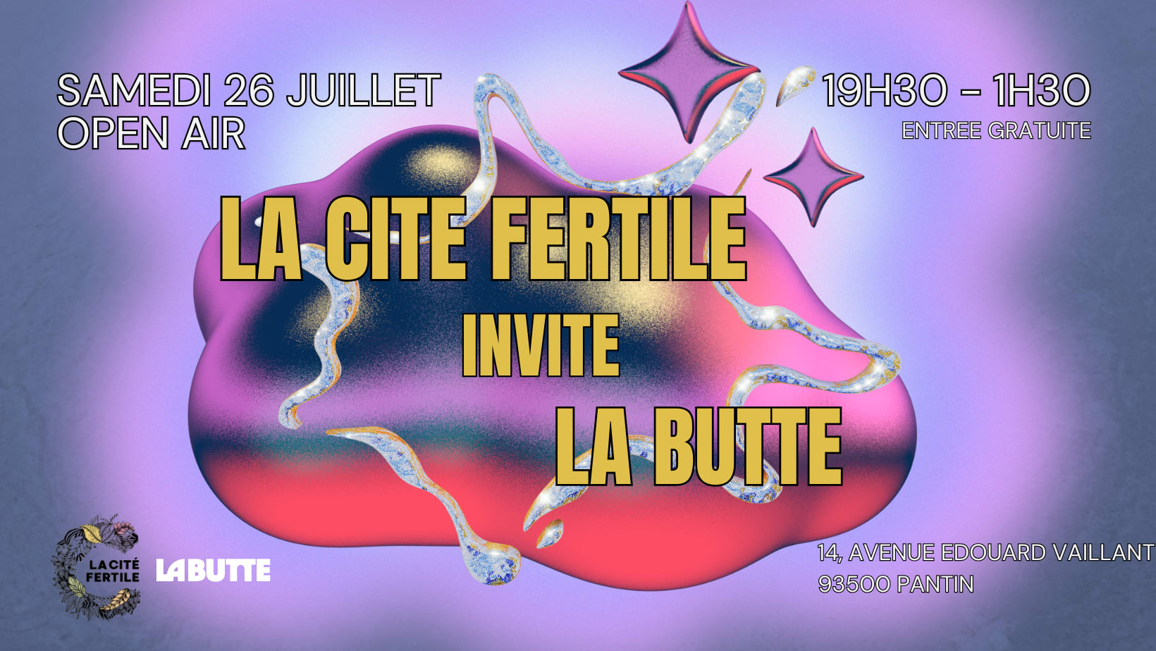 (Open Air Gratuit) La Cité Fertile Invite La Butte Cover