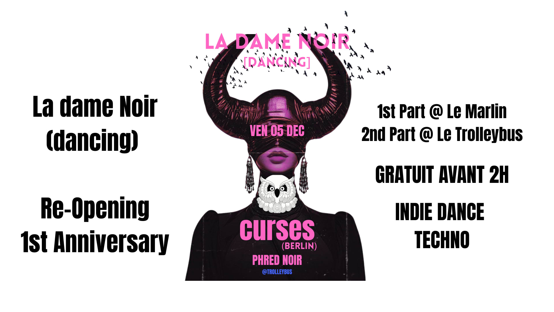Curses & Phred Noir @ Ldn Dancing Re-Opening 1st Anniv Cover