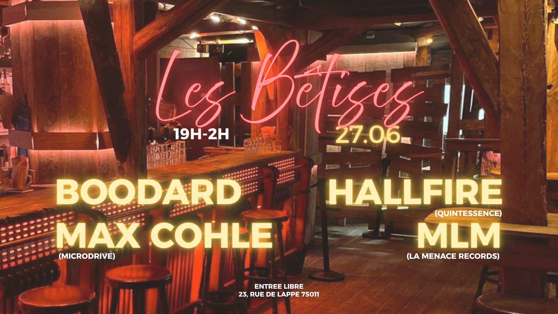 Les Bêtises W/ Boodard, Hallfire, Max Cohle & Mlm Cover