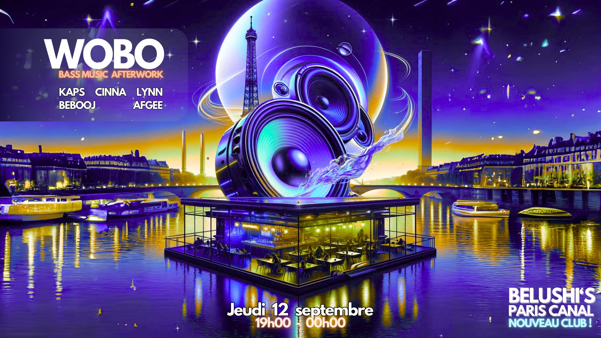 Gratuit - Wobo Afterwork Bass Music - Bar Petits Prix Cover