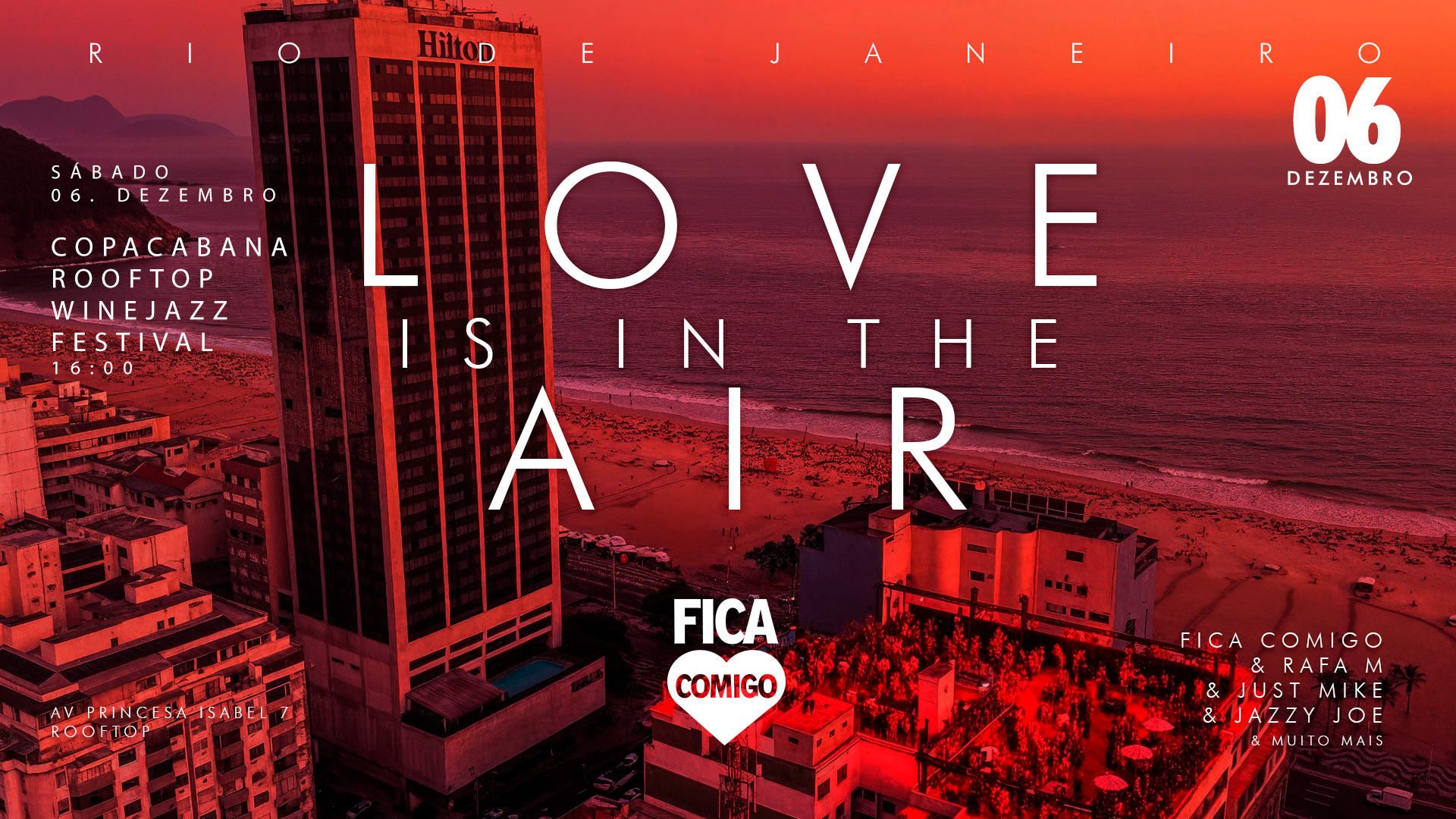 Love Is In The Air | 06.Dez | Coparooftop Winejazz Festival Cover