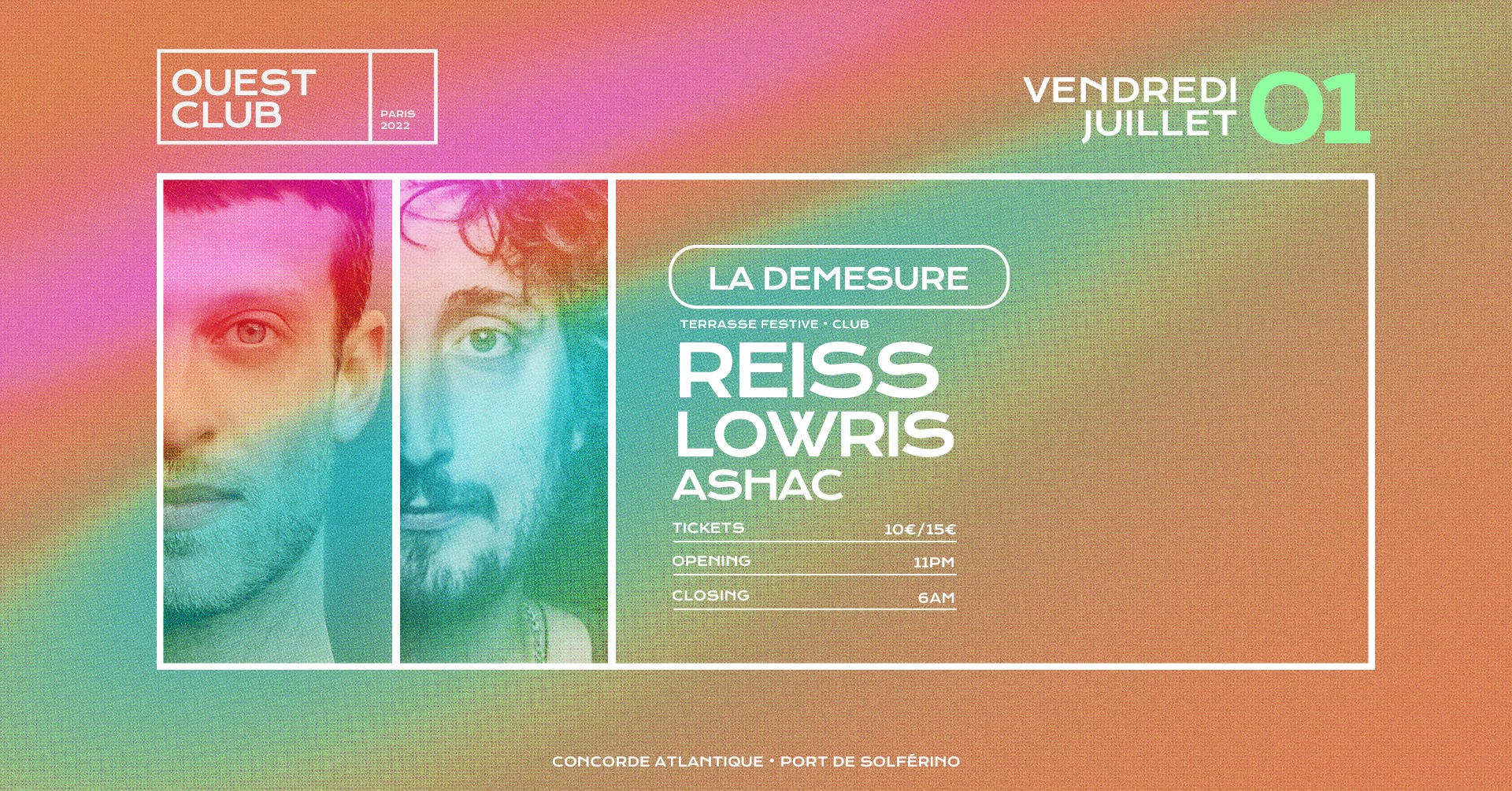 Démesure Ouest Club — Reiss, Lowris, Ashac Cover