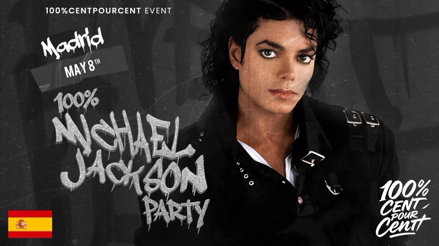 100% Michael Jackson Party !! (Madrid) Cover