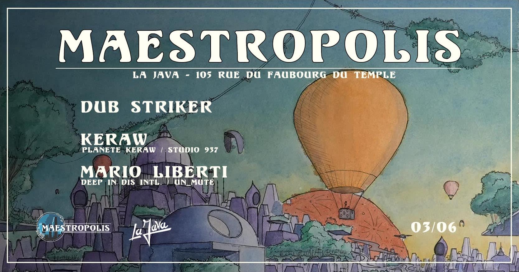 Maestropolis : Dub Striker / Keraw / Mario Liberti Cover