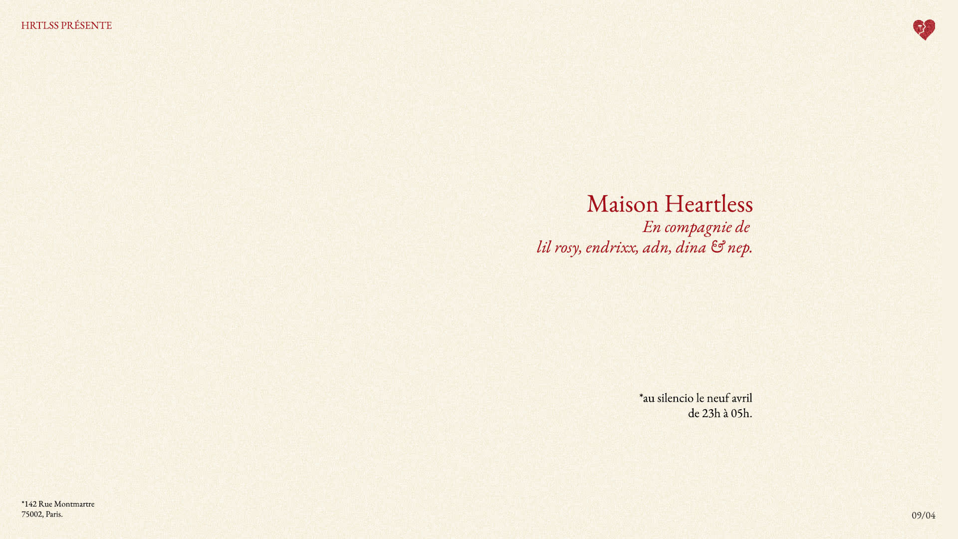 Maison Heartless W/ Lil Rosy, Endrixx, Adn, Dina & Nep Cover