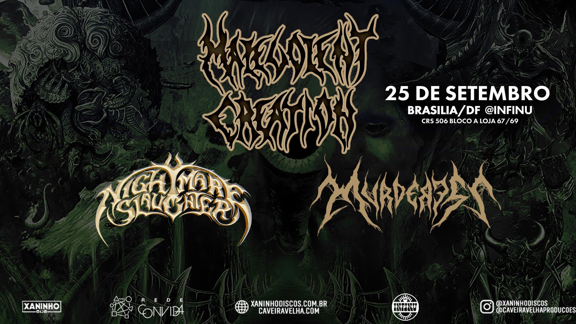 Malevolent Creation Em Brasília - Infinu Cover