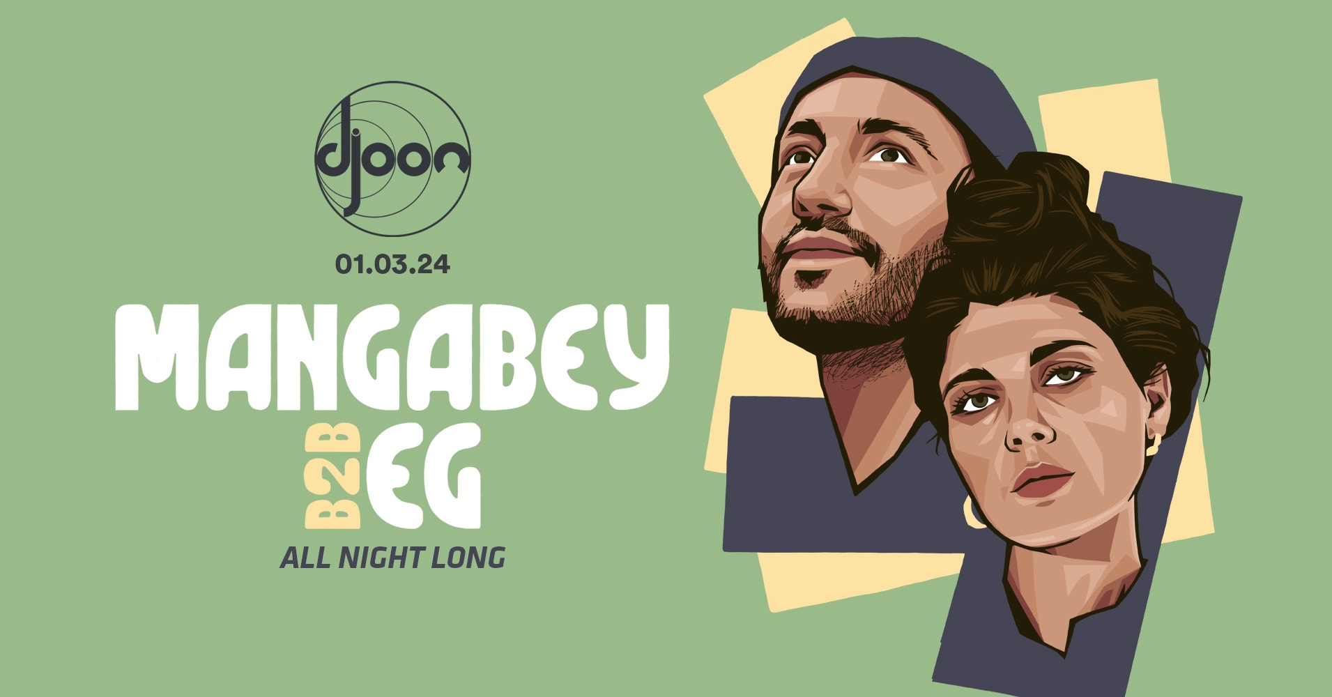 Djoon: Mangabey & Eg (All Night Long) Cover