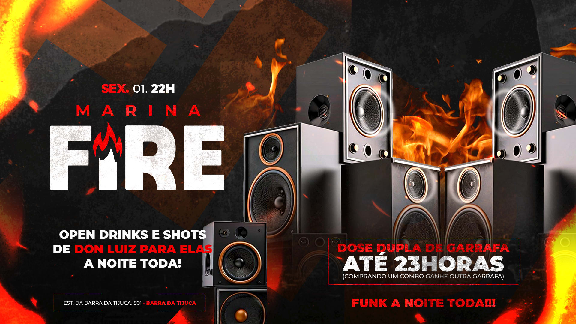 Marina Fire | 01/08•Marinda Deck | 6h De Funk Cover