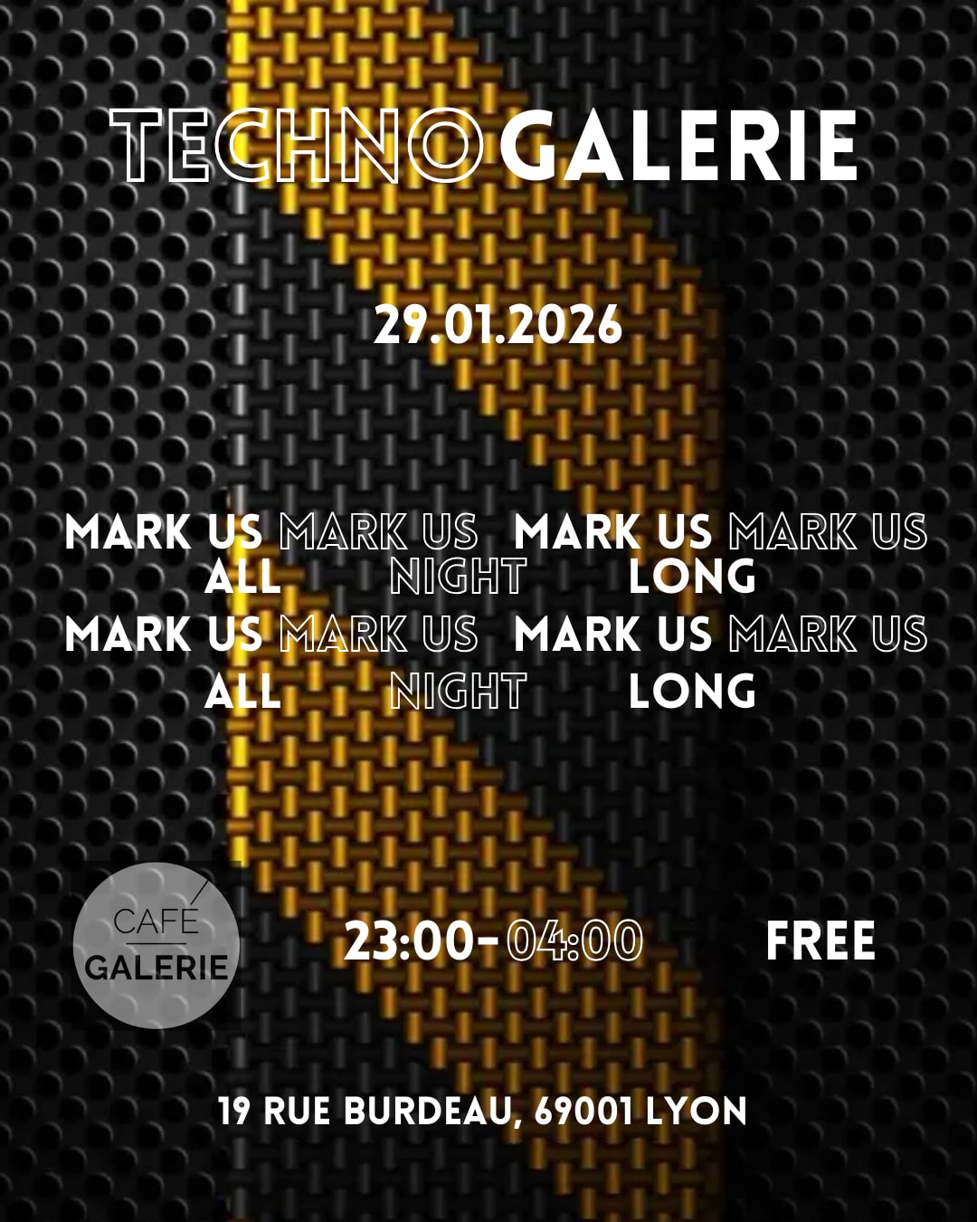 All Night Long Mark Us @ Café Galerie Cover