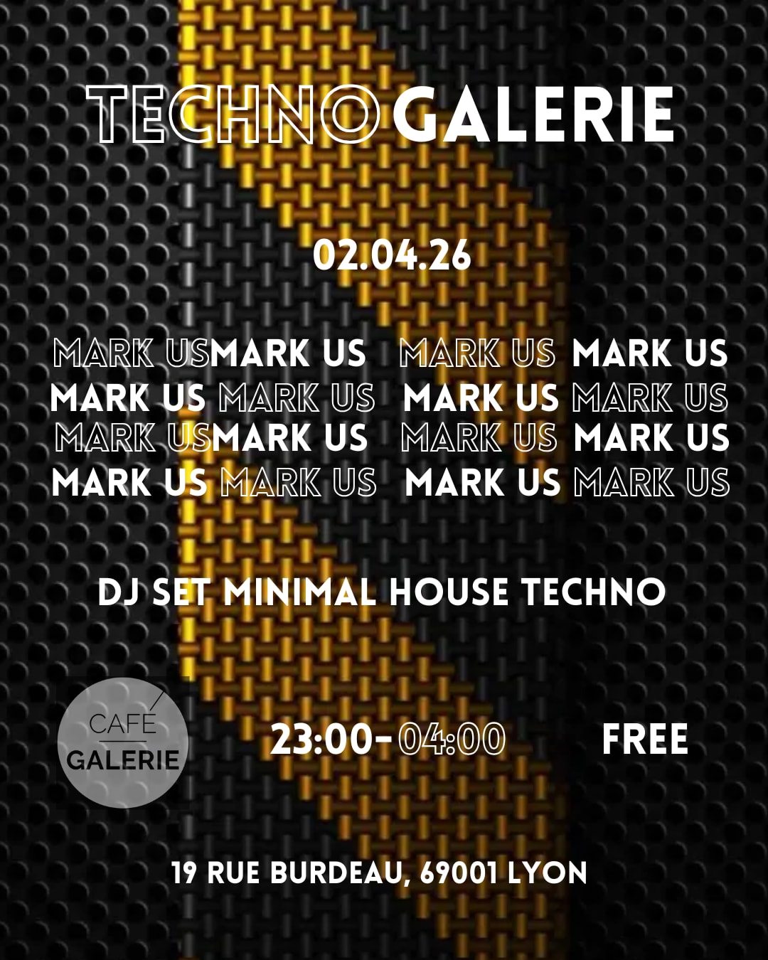 All Night Long Mark Us @ Café Galerie Cover