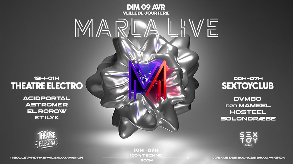 Marla Live Au Théâtre Electro + Sextoyclub Cover