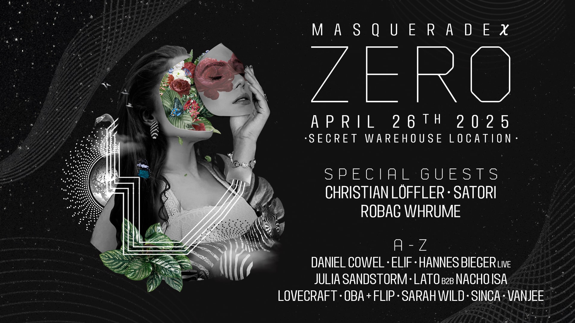 Zero Presents....   The Masquerade X : Satori, Elif & More Cover