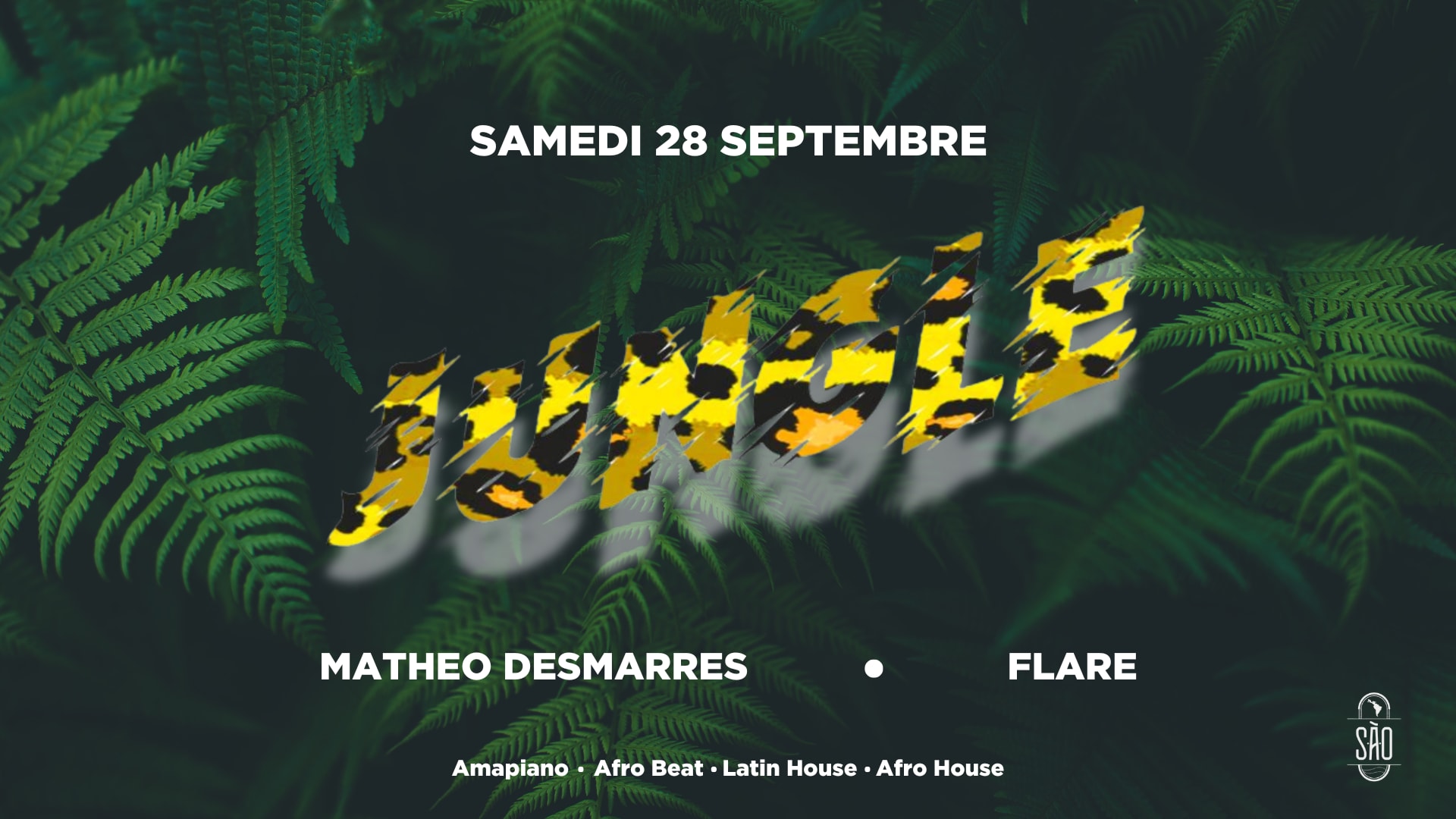 Sao - Jungle - Flare & Mathéo Desmarres - Sam 28.09 Cover