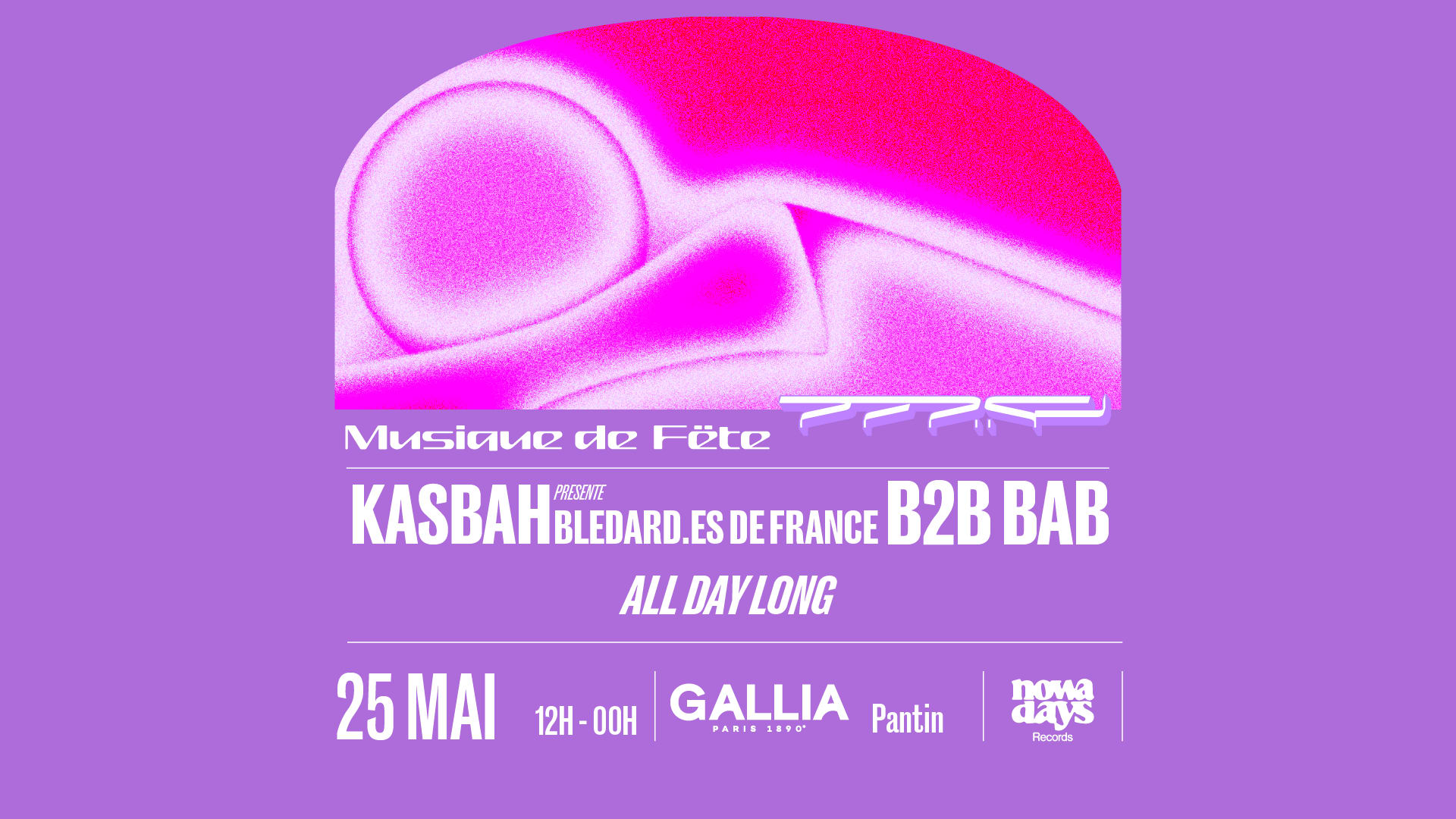 Musique De Fëte: Kasbah B2b Bab [All Day Long] Cover
