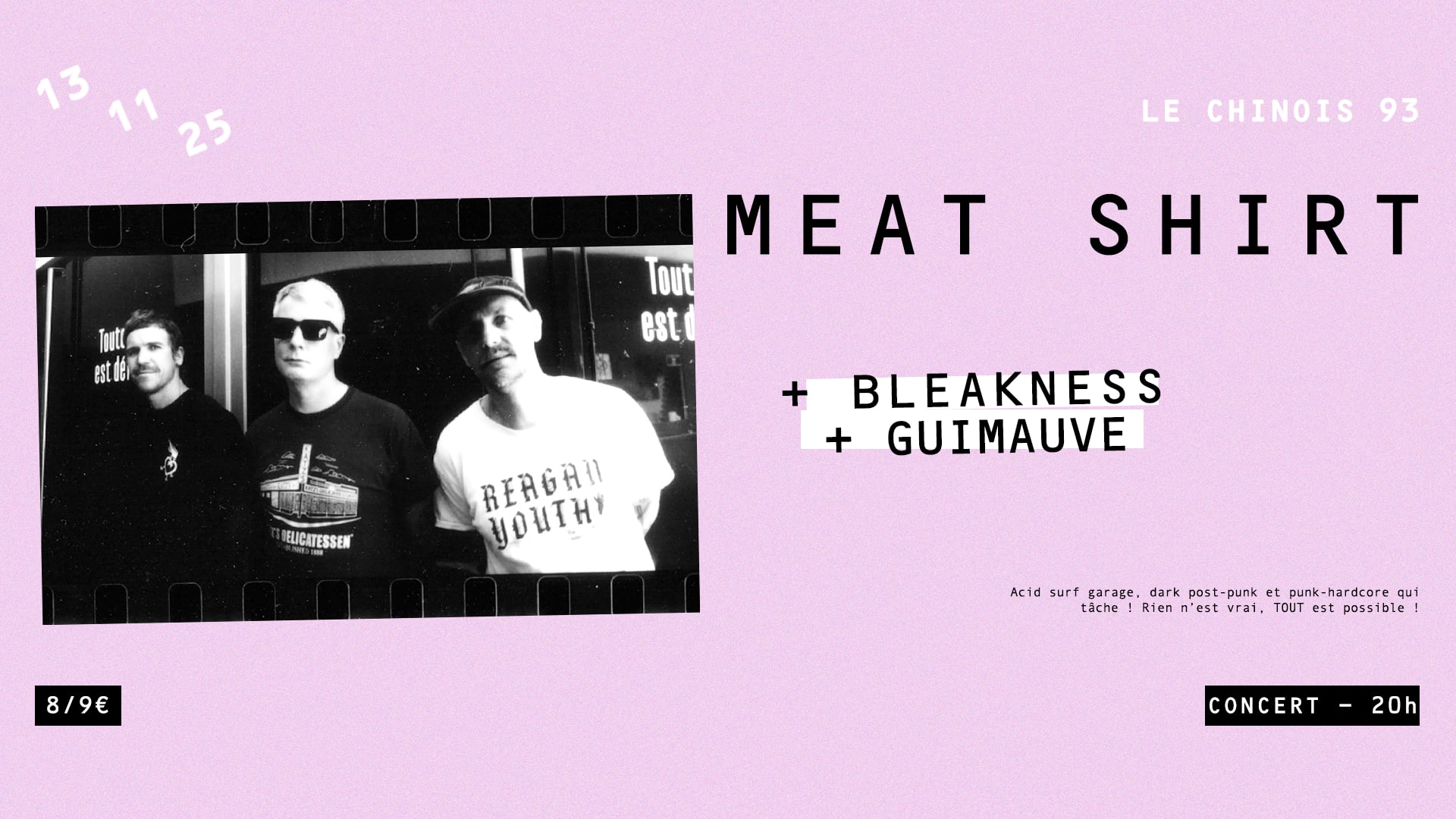 Meat Shirt + Bleakness + Guimauve Cover