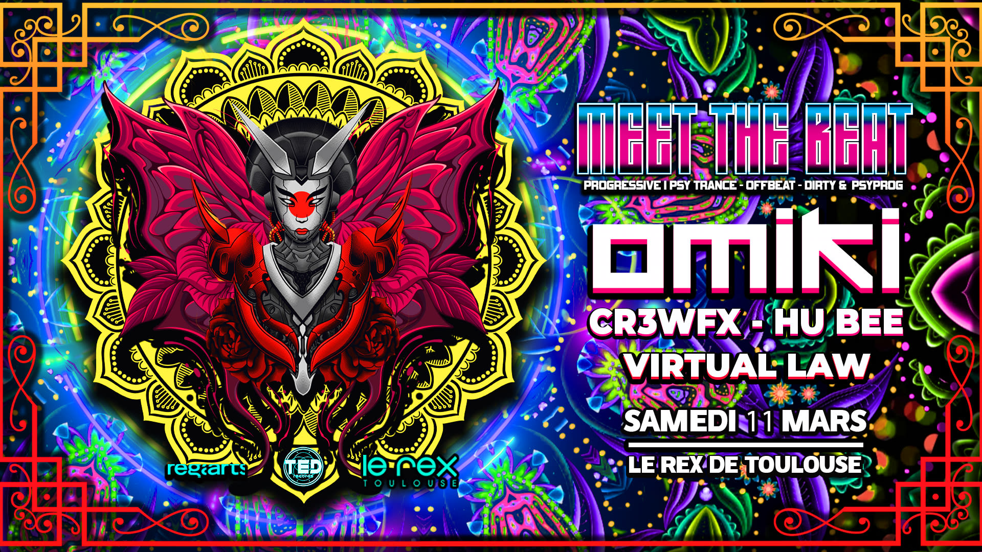 Meet The Beat#8 W. Omiki - Cr3wfx - Hu Bee - Virtual Law  Cover