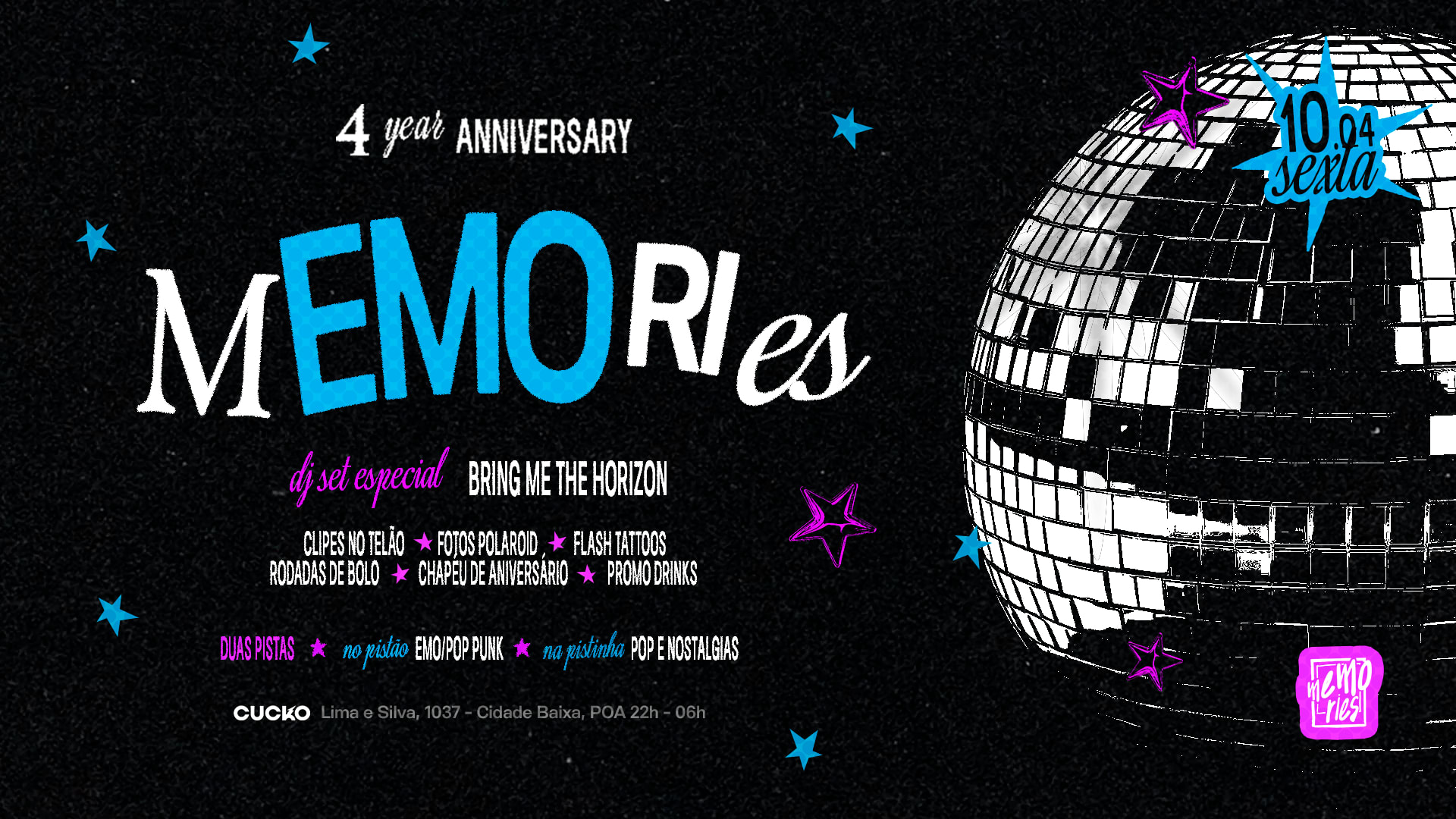 Memories :: 4 Anos :: Especial Bmth :: 10/4 @Cuckopoa Cover