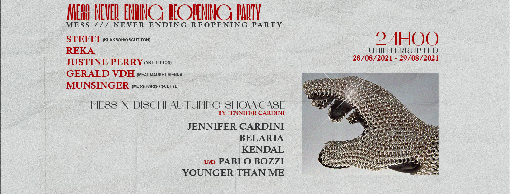 Mess /// Never Ending Reopening Party Cover