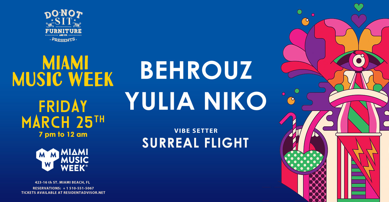Behrouz & Yulia Niko [Do Not Sit On Miami Music Week] Cover