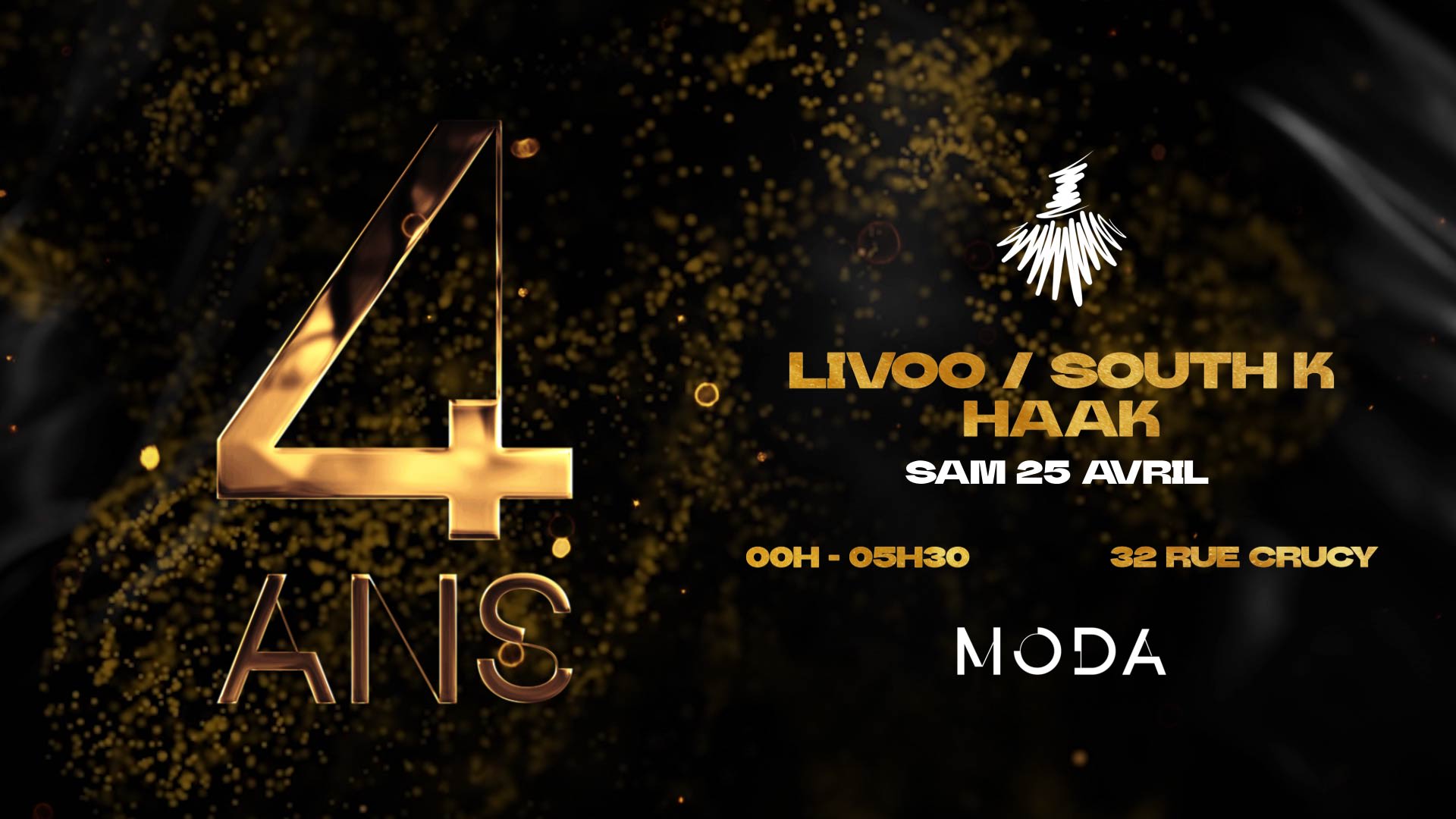 Sam 25.04 - Anniversaire 4 Ans Moda Cover