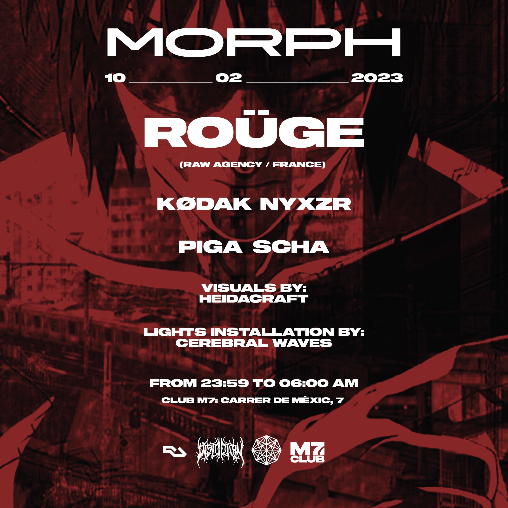 Morph Pres Roüge (Raw/Hör/Fr) Scha / Piga / Kødak / Nyxzr  Cover