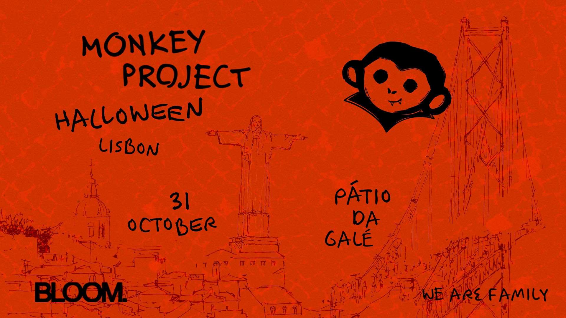 Bloom Presents Monkey Project | Lisbon | Halloween 2026 Cover