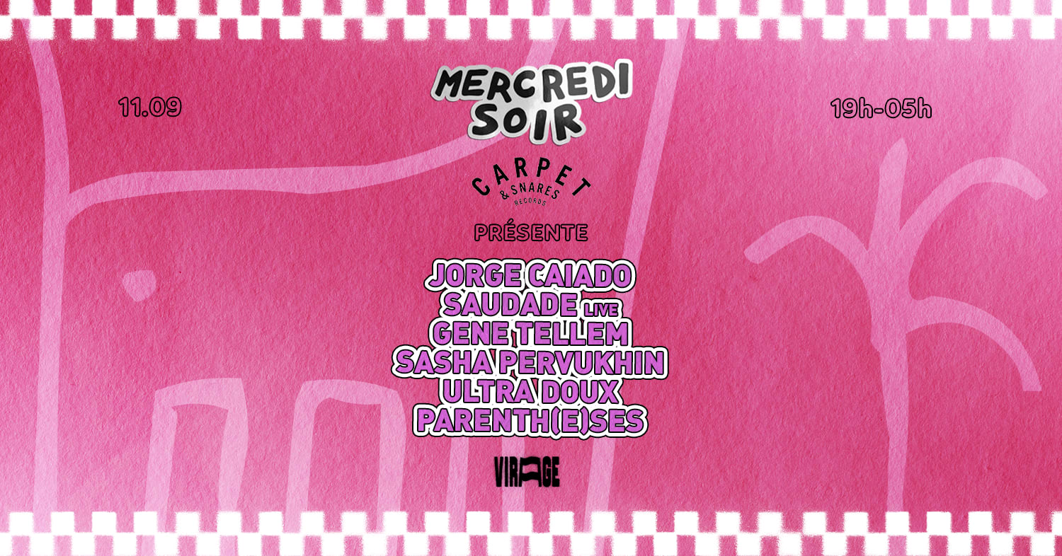 Mercredi Soir X Carpet & Snares: Jorge Caiado, Saudade Cover