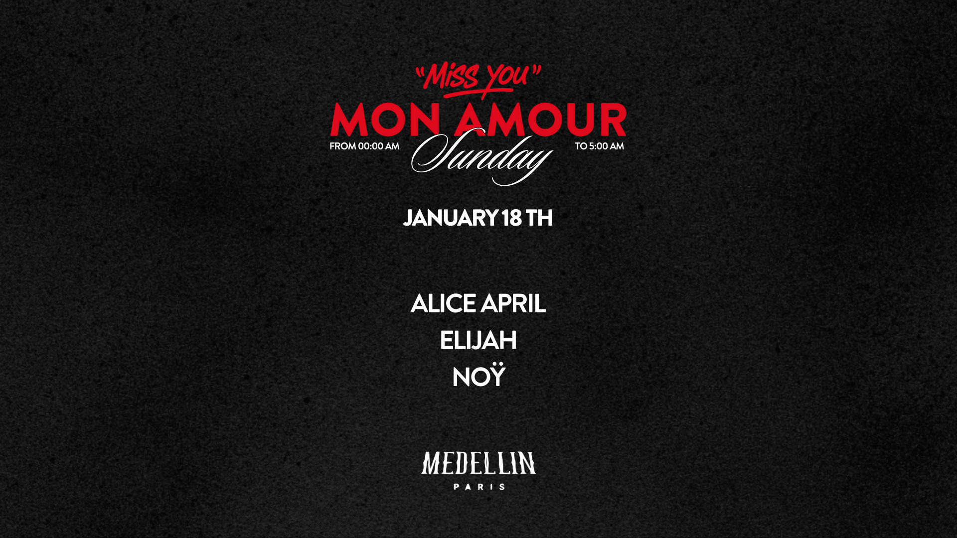 Miss You Mon Amour W/ Alice April, Elijah & Noÿ Cover