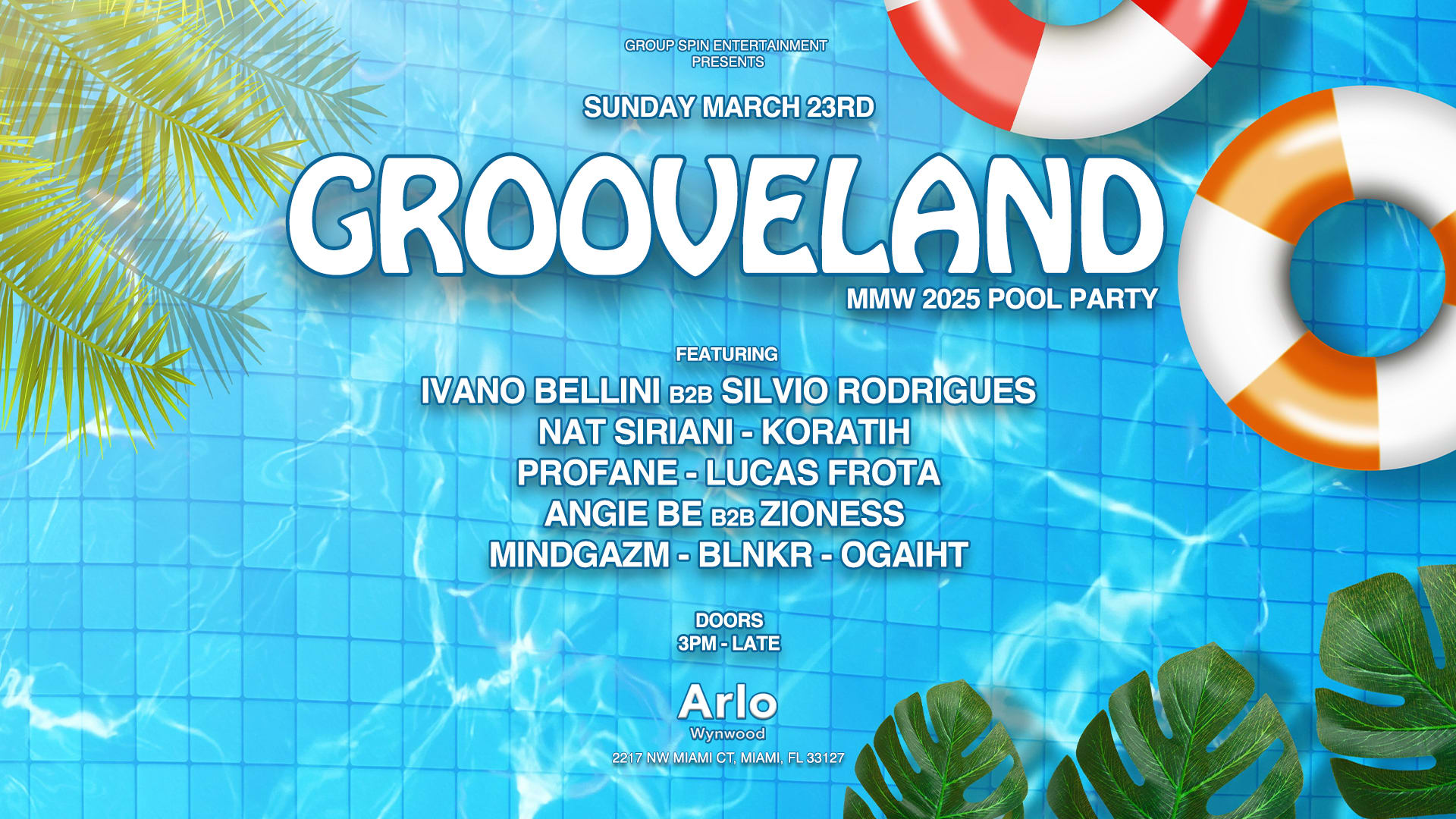 Grooveland Mmw 2025  Pool Party Cover