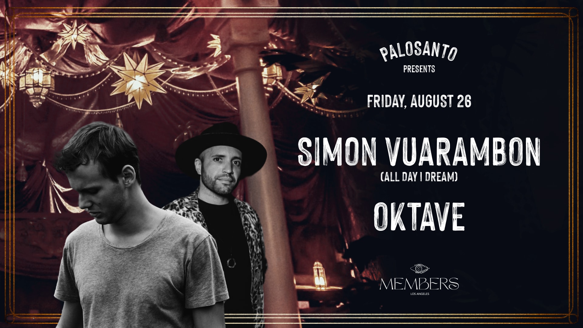 Palosanto At Members: Simon Vuarambon & Oktave Cover