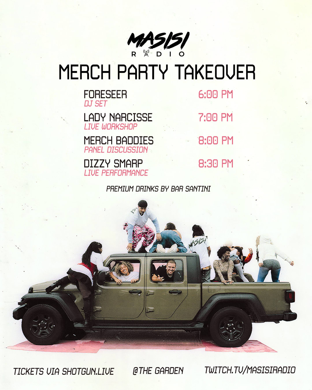 Masisi Merch Release @ Masisi Radio Cover