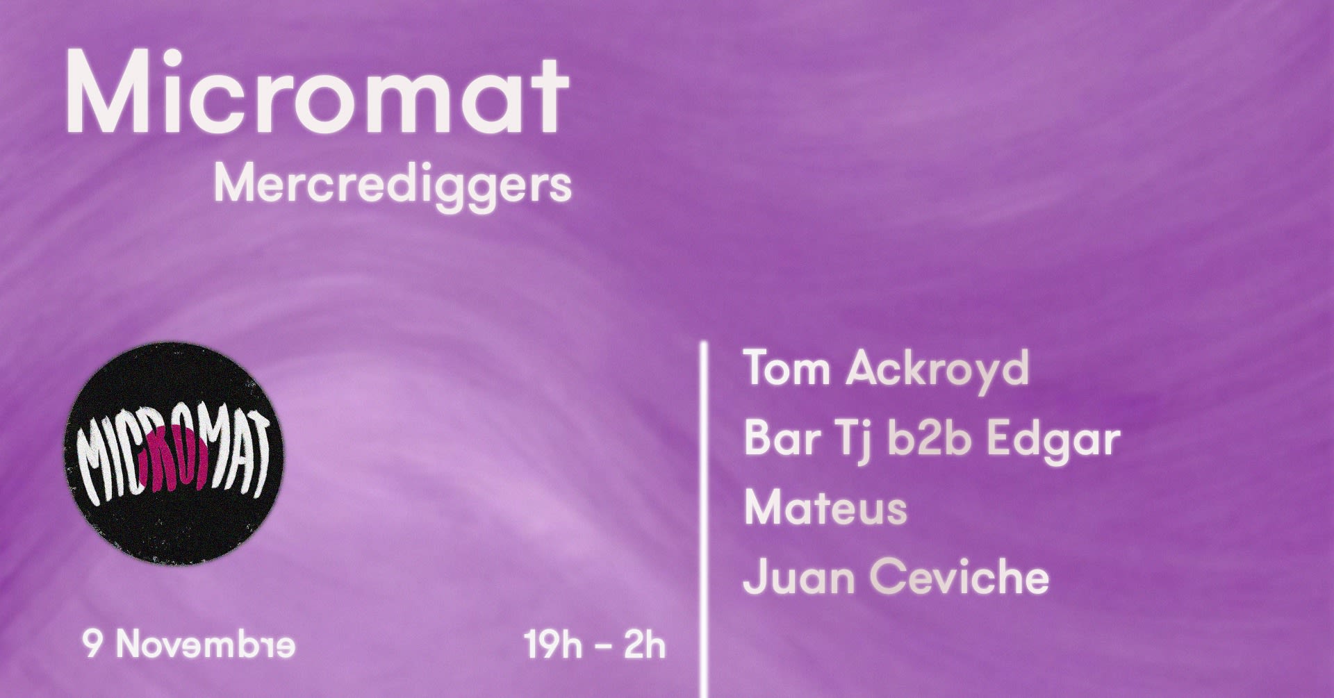 Mercrediggers : Tom Ackroyd/Bar Tj&Edgar/Mateus/Juan Ceviche Cover