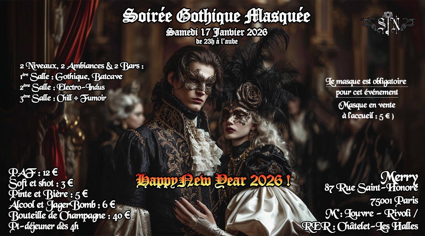 Soirée Gothique Masquée Au Merry Cover