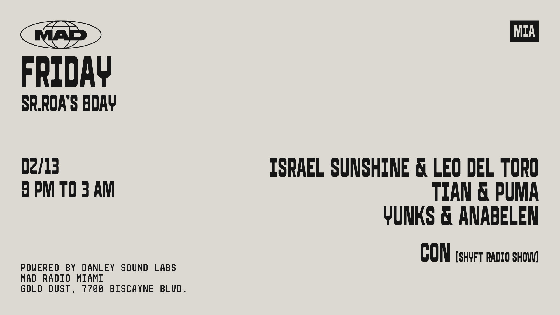 Sr. Roa's Bday: Israel Sunshine & Leo Del Toro, Tian & Puma Cover