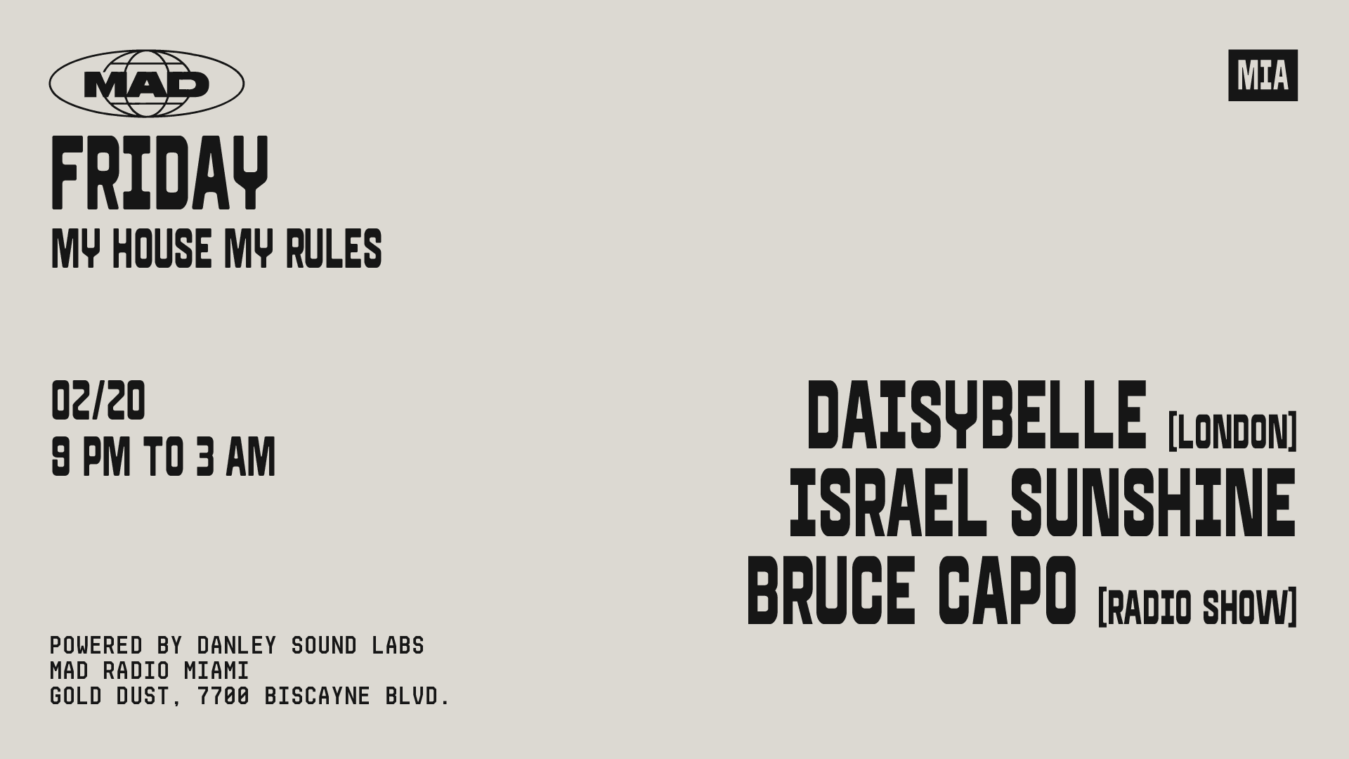 My House My Rules/Special Guest: Daisybelle, Israel Sunshine Cover