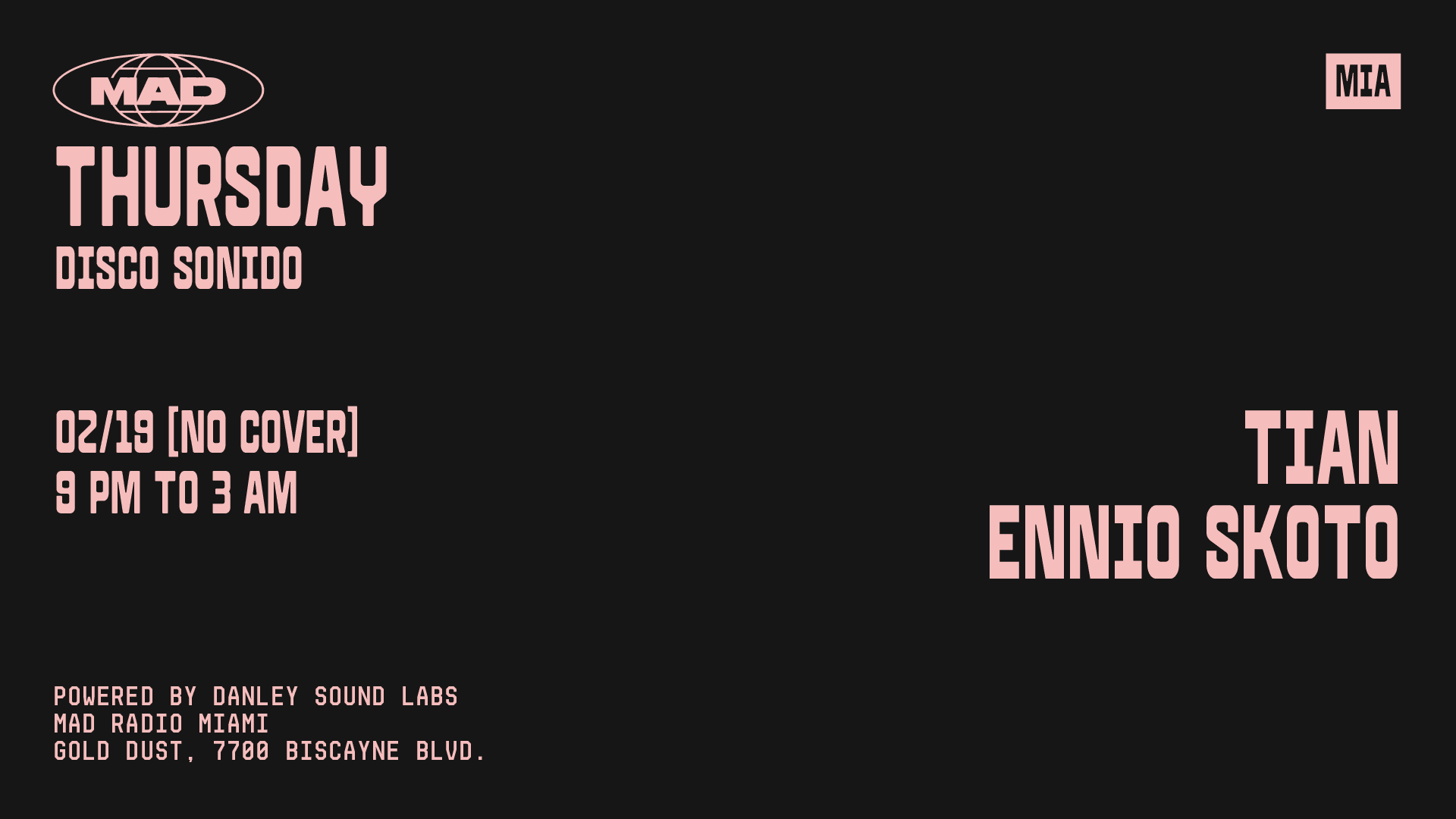 Disco Sonido: Tian, Ennio Skoto Cover