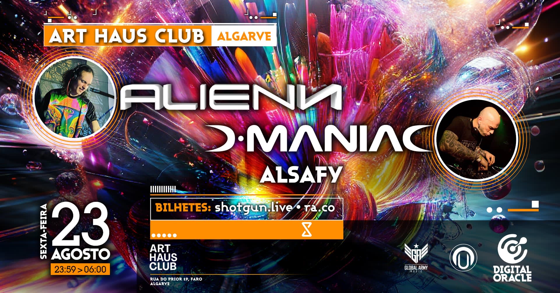 Alienn & D Maniac @ Art Haus Faro Cover