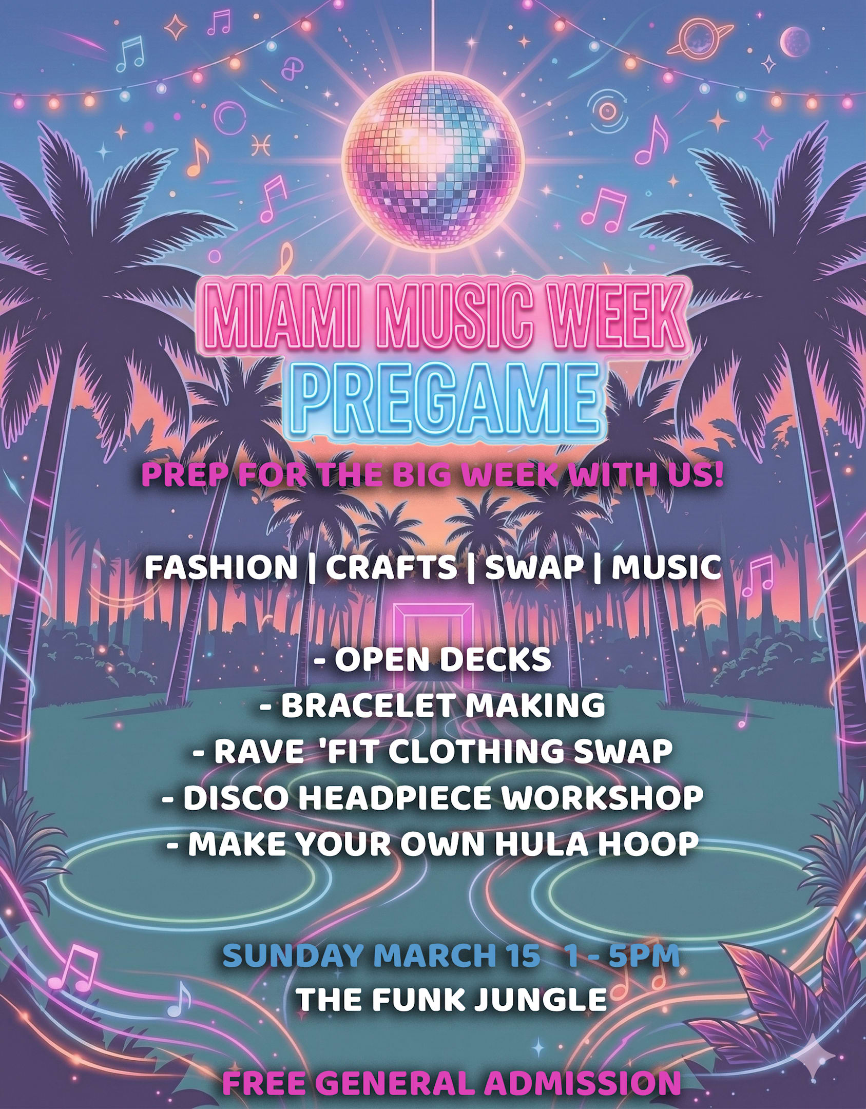 Miami Music Week Pregame At The Funk Jungle Cover