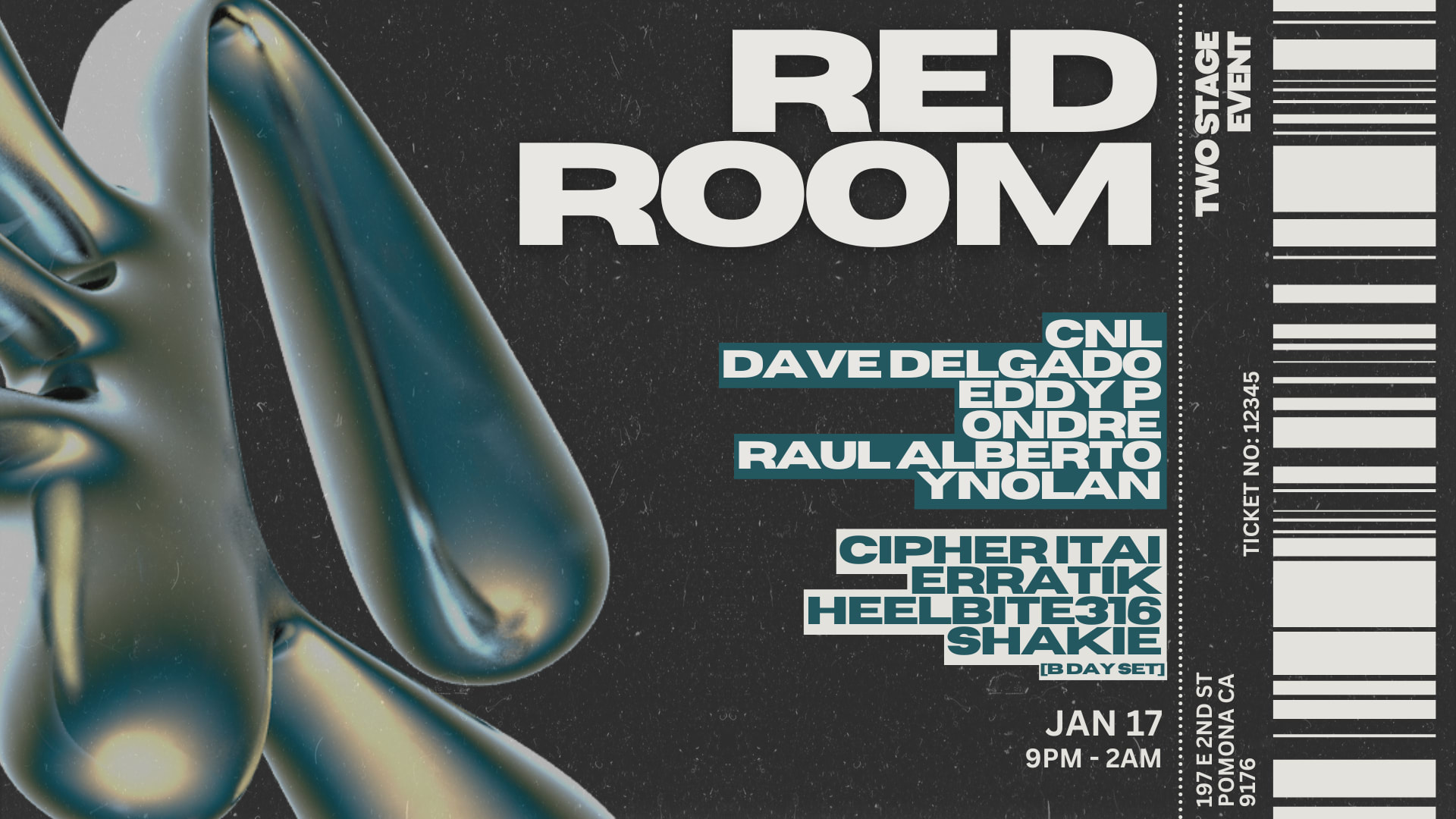 Red Room Fridays Jan. 17th Cover