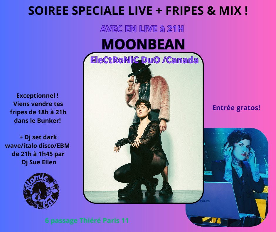 Moonbean Électro+ Dj Set + Vente Fripes Cover