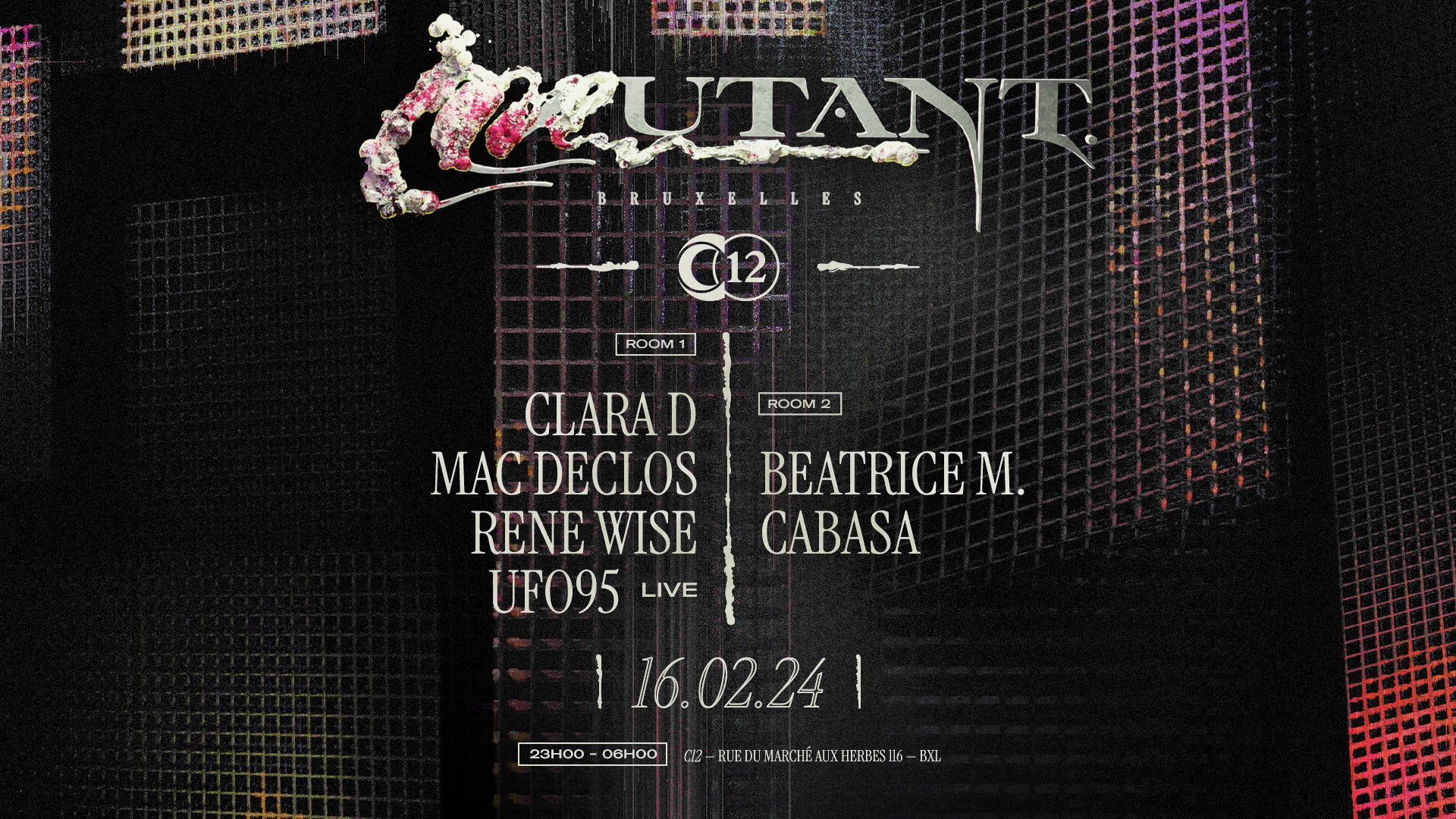 Mutant. X C12 - Rene Wise, Mac Declos, Ufo95 Live & More Cover