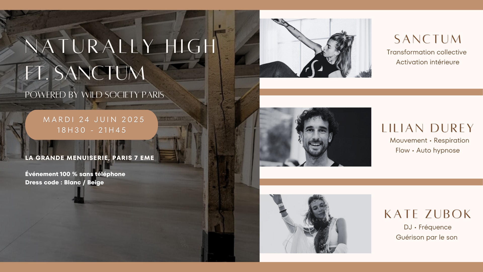 Naturally High X Sanctum @ Paris 7e, Tues 24th Cover