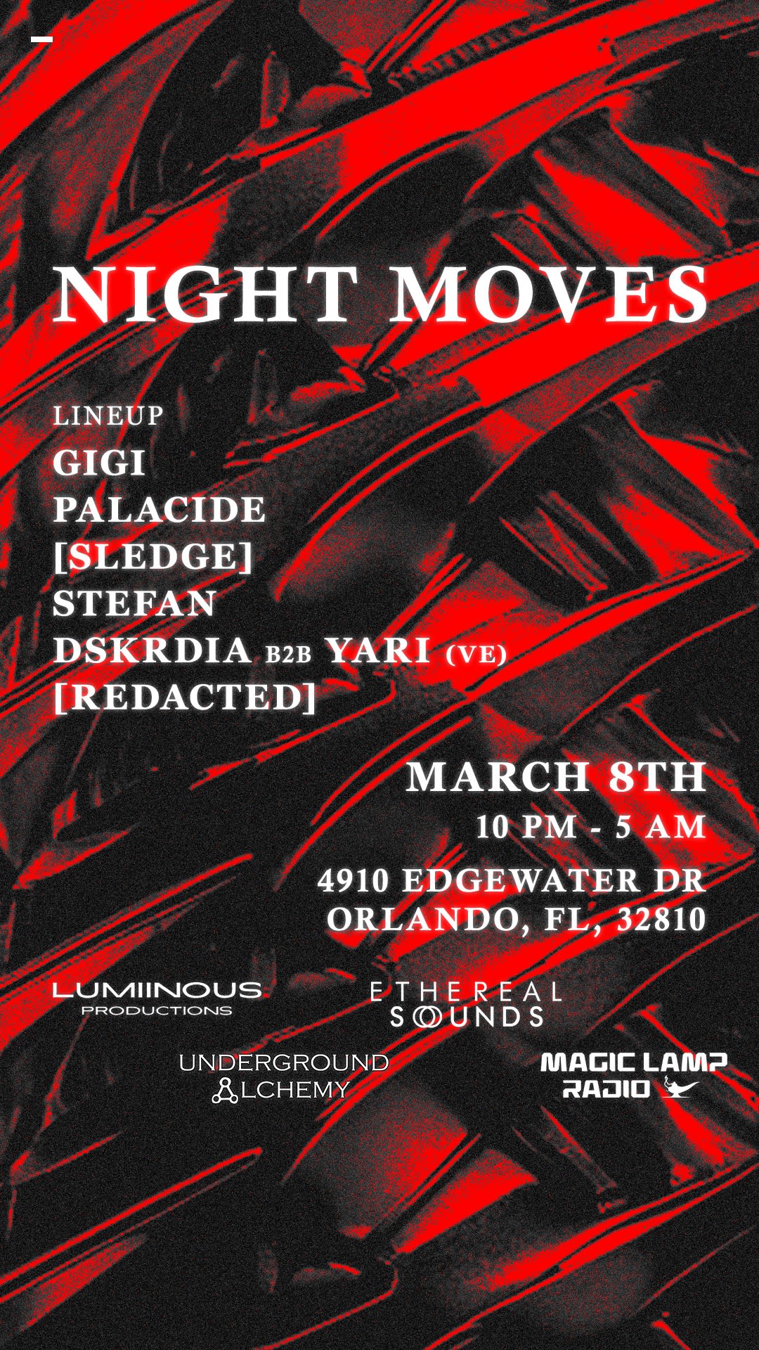 Night Moves - Techno Night Cover