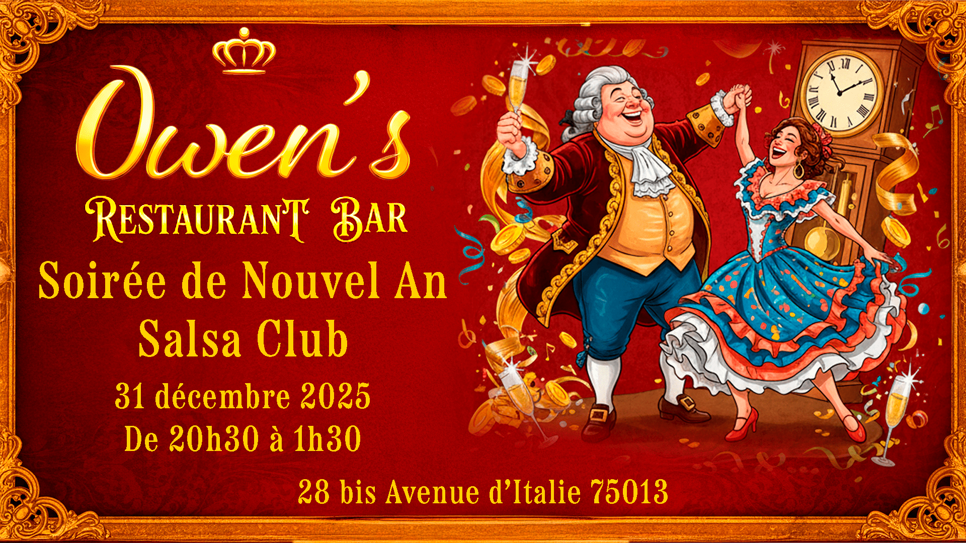 Owen's Royal Salsa Club - Édition Nouvel An Cover