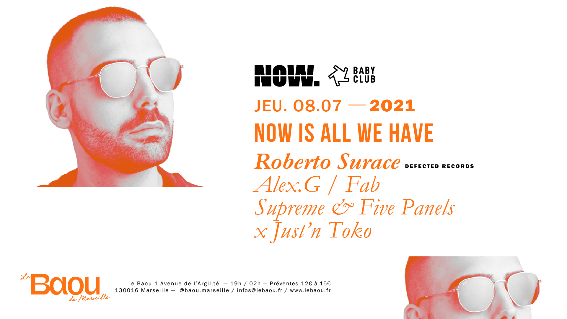 Baou : Now X Baby Club / Roberto Surace Cover