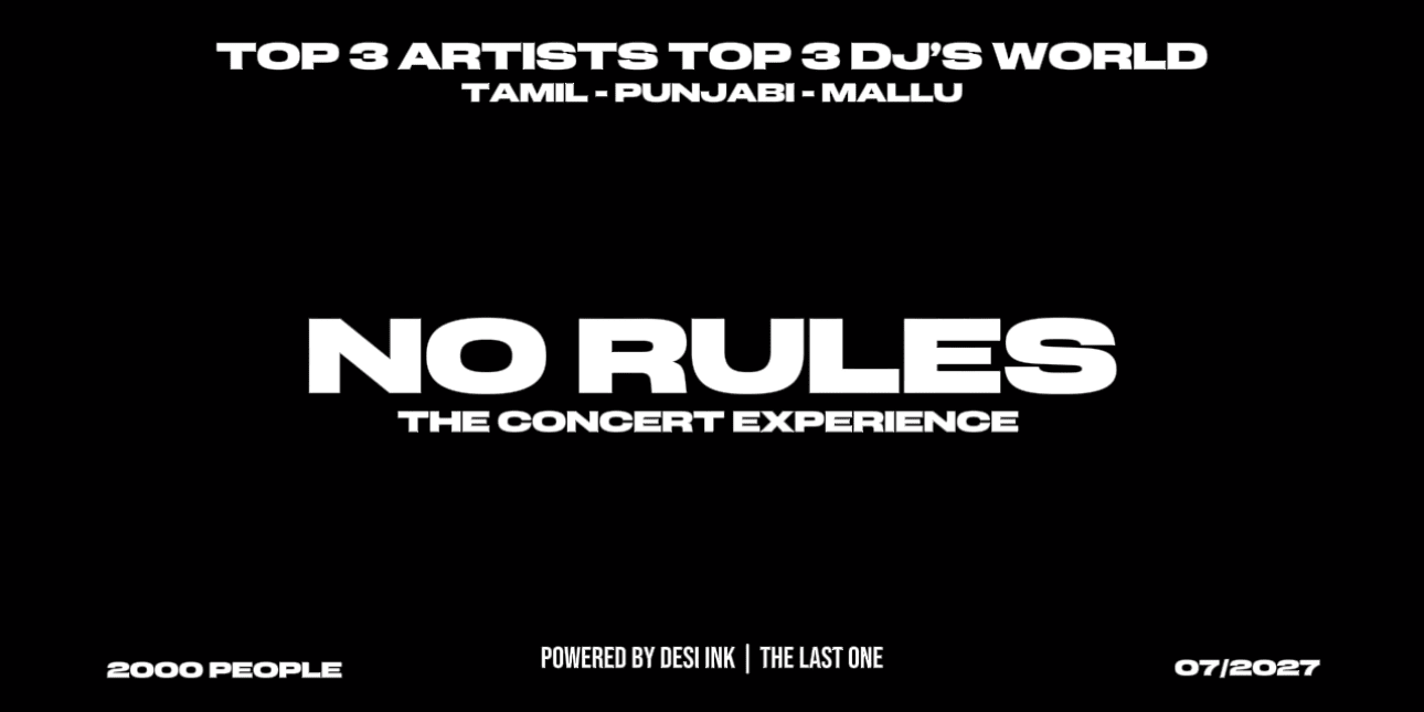 No Rules | The Concert Experience Cover