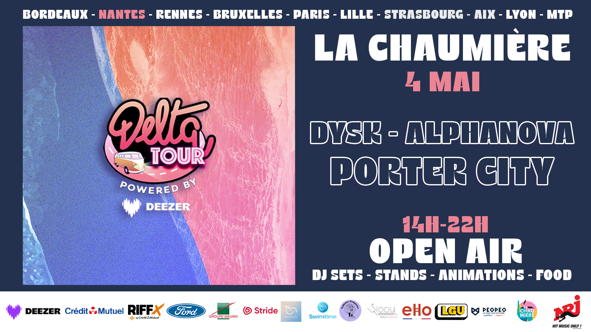 Open Air : Delta Tour X La Chaumière - Nantes Cover