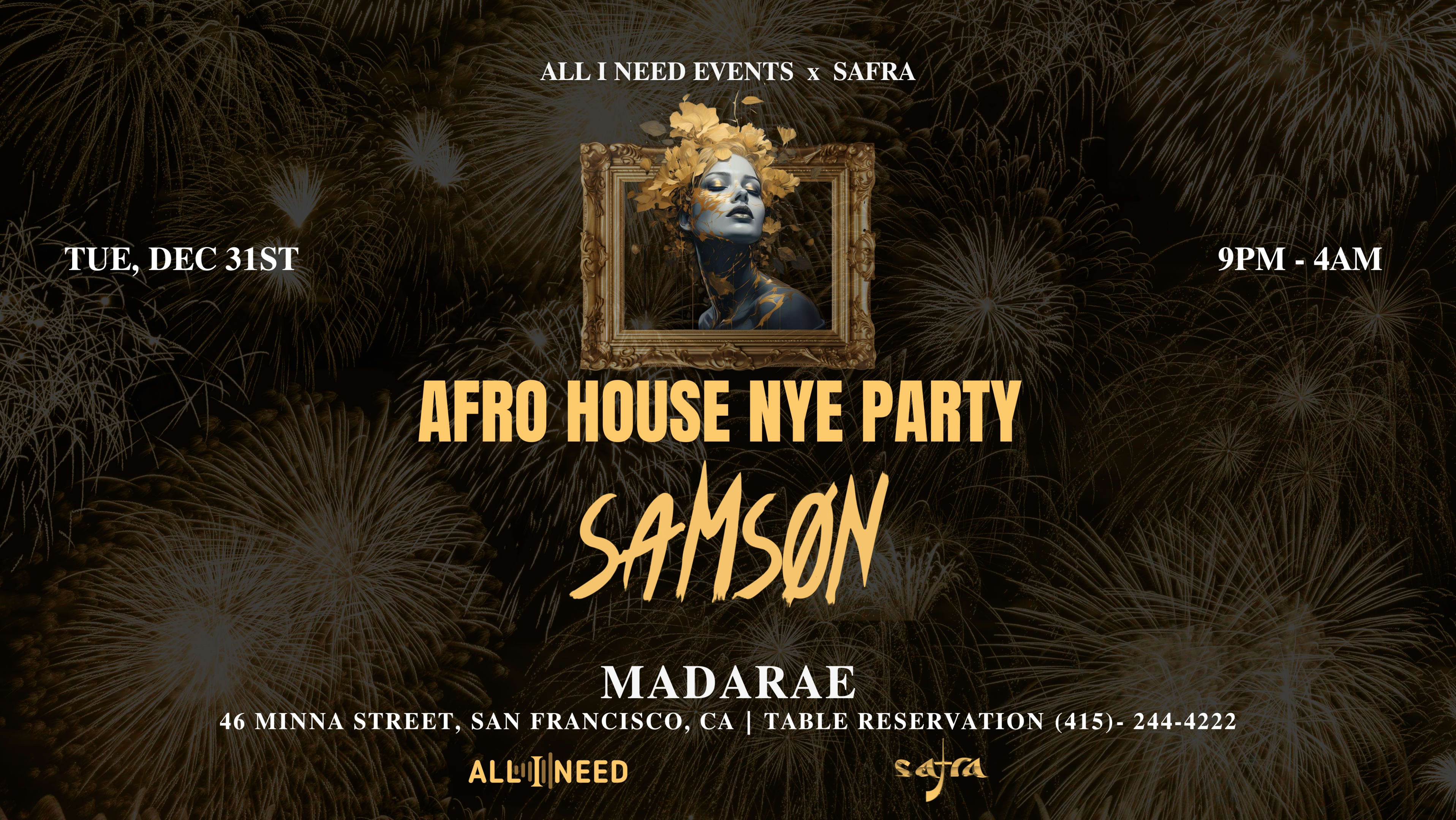 New Year's Eve 2025 W/ Samson [ Afro House ] Cover